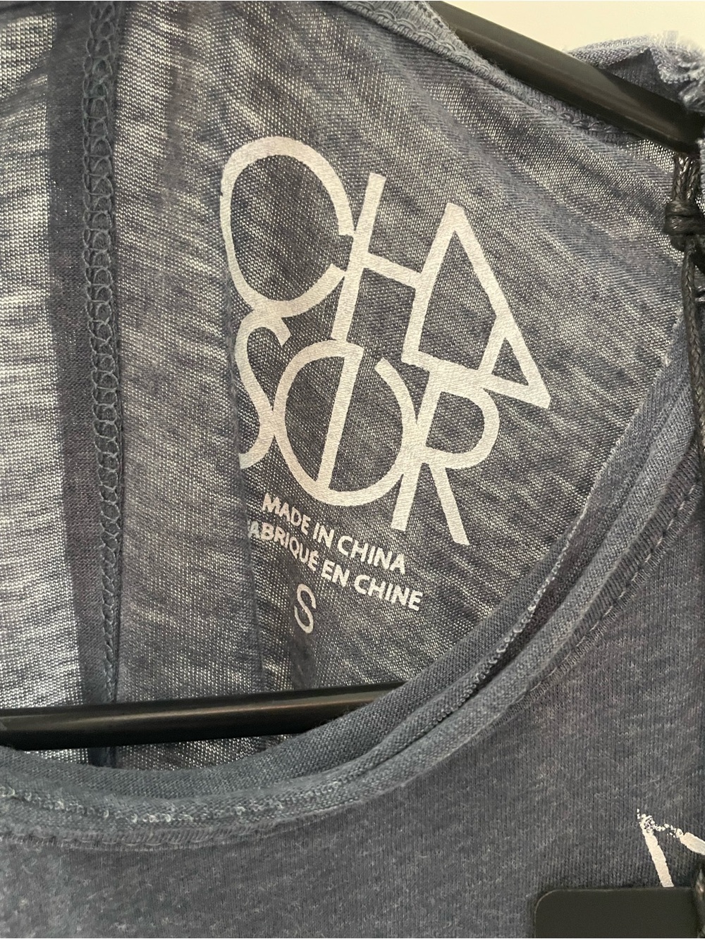 Chaser Slate Blue Long-Sleeve Graphic Tee with White Icons - Picture 3 of 6